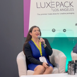 
                                                            
                                                        
                                                        Melissa speaks about EBM Airless Bottles at PACK PLAYERS of Luxe Pack Los Angeles 2023
